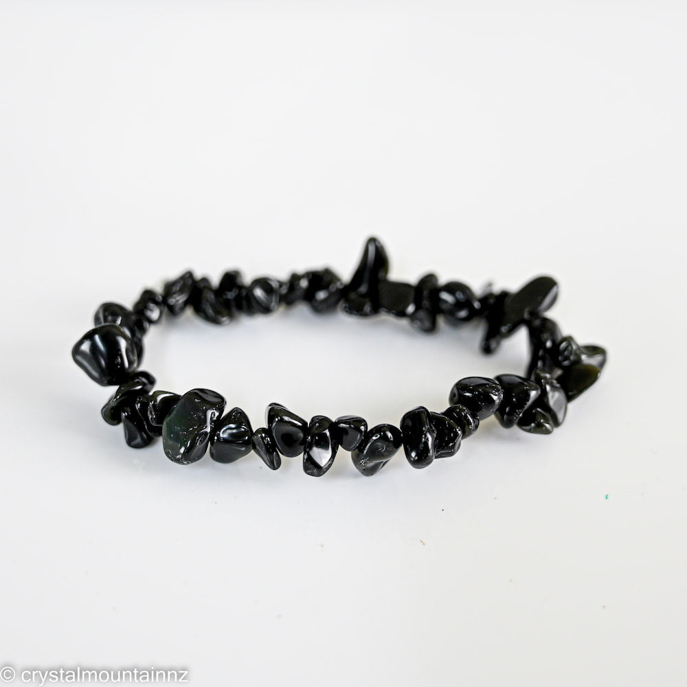Obsidian Chip Bracelet