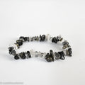 Black Tourmalinated Quartz Chip Bracelet