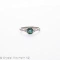 Blue Tourmaline Ring - Silver