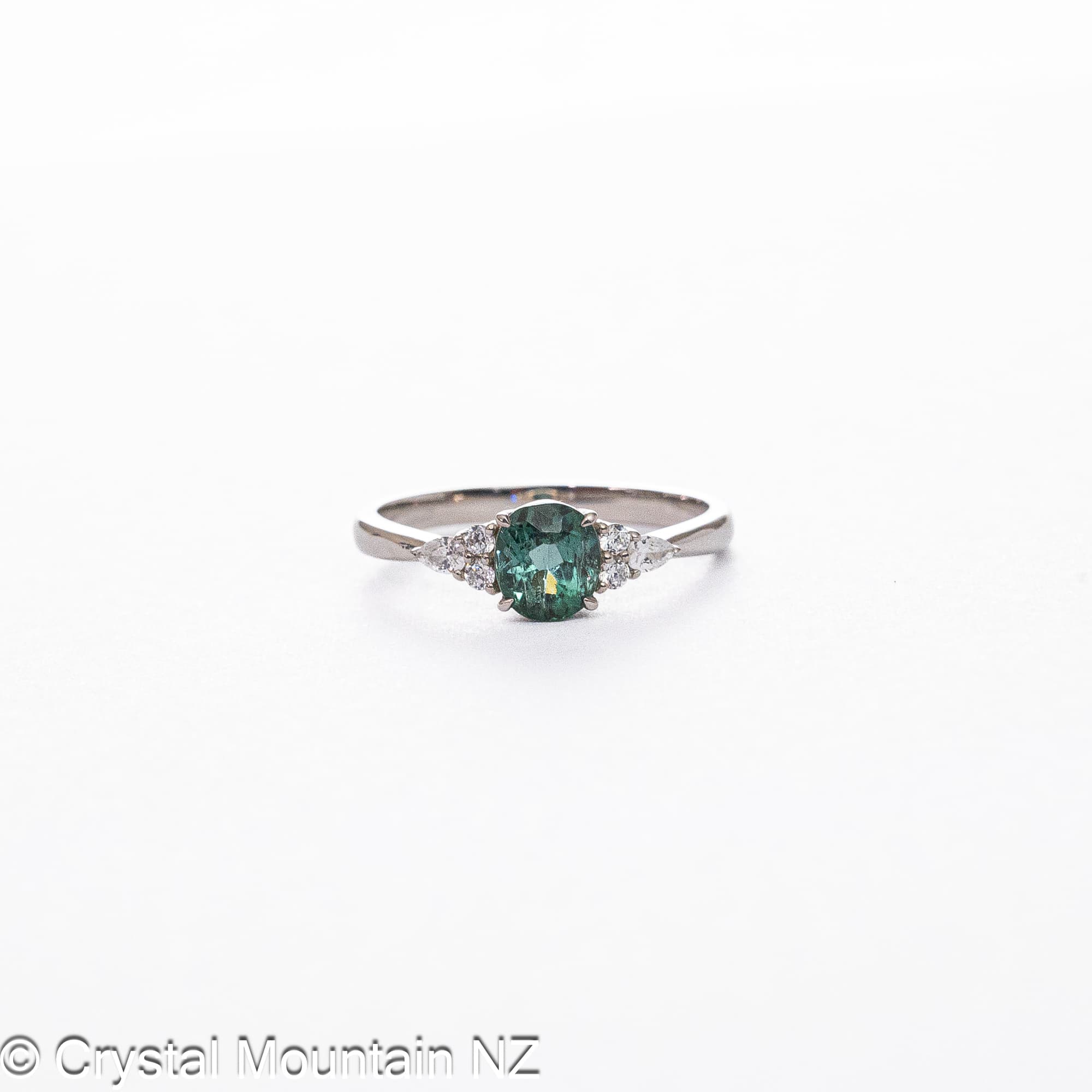 Blue Tourmaline Ring - Silver