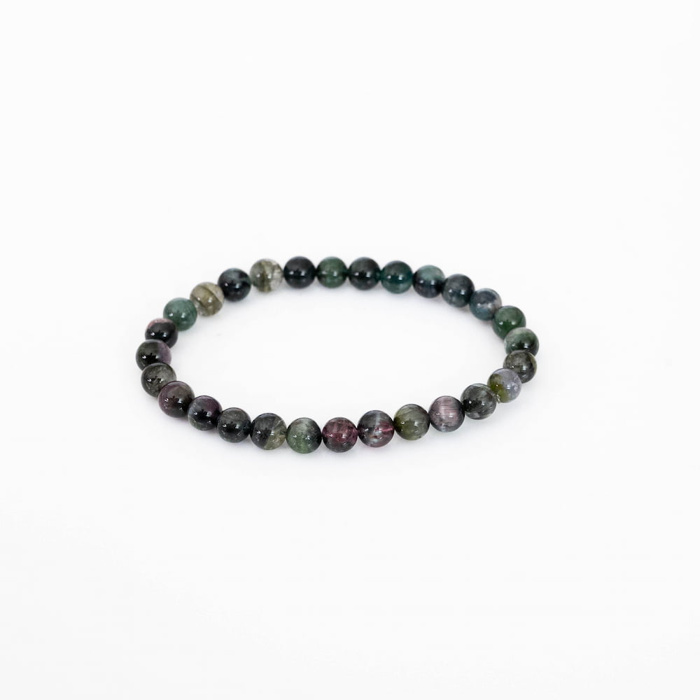 Cats Eye Tourmaline Bead Bracelet