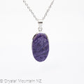Charoite Pendant - Silver
