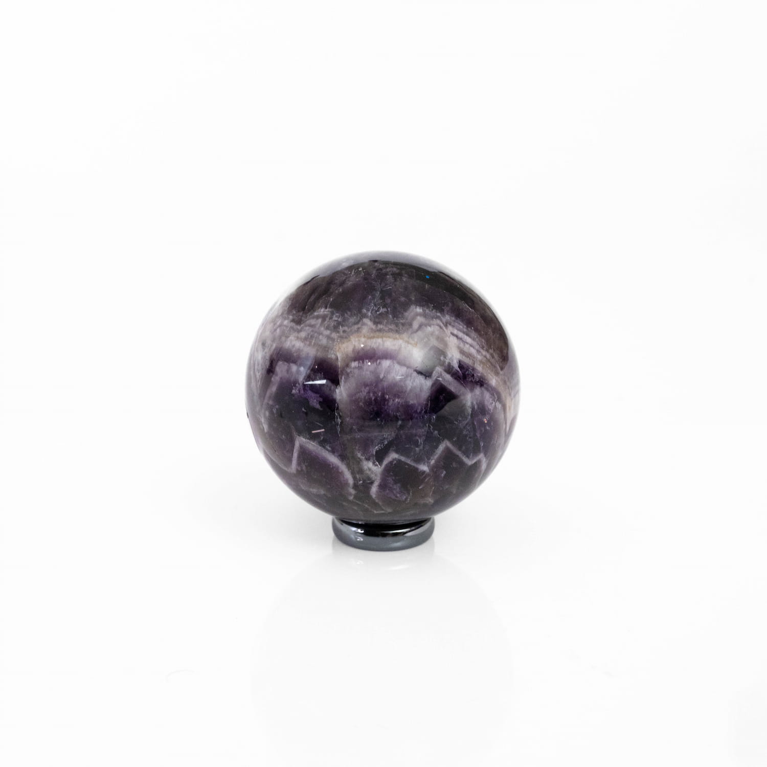 Chevron Amethyst Sphere