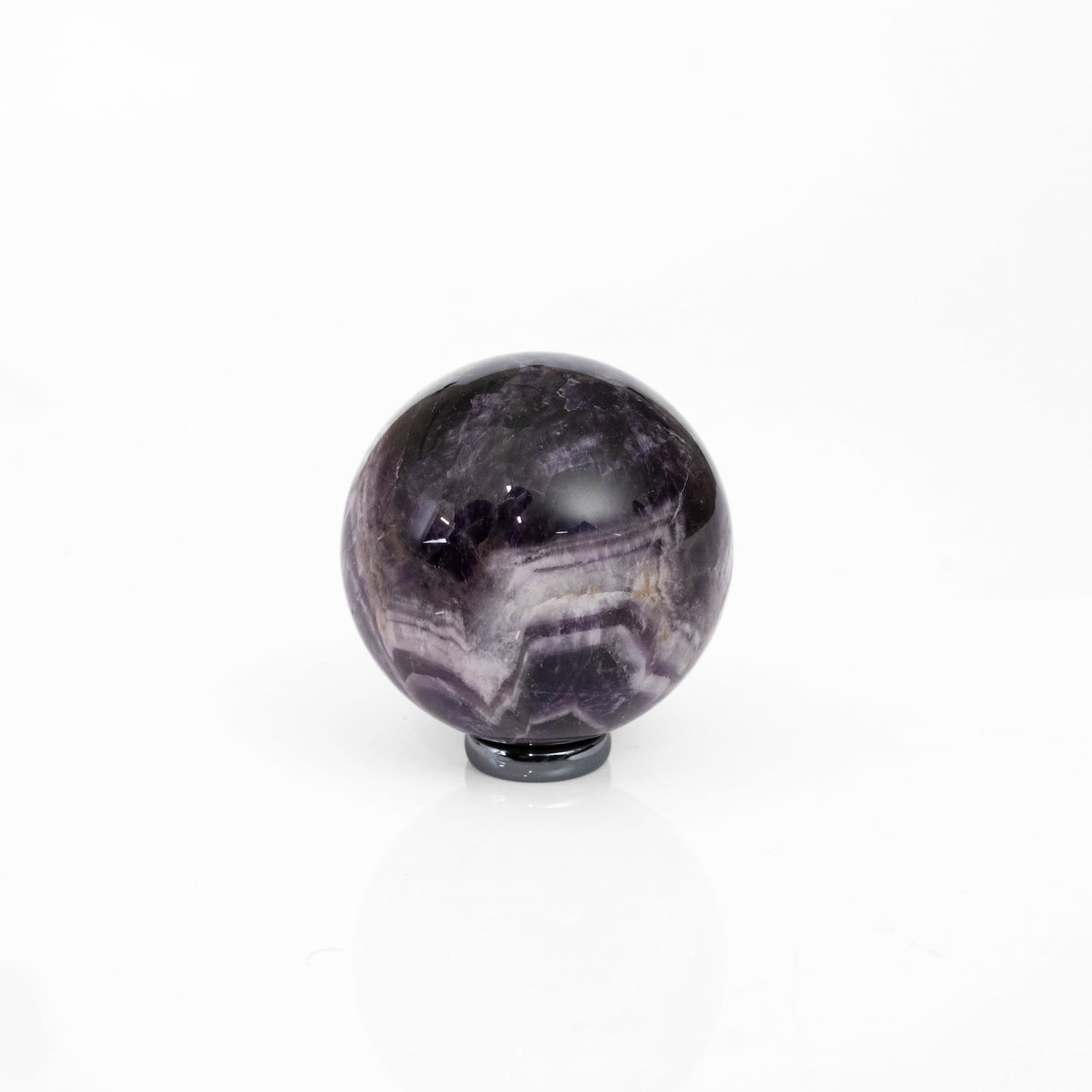 Chevron Amethyst Sphere