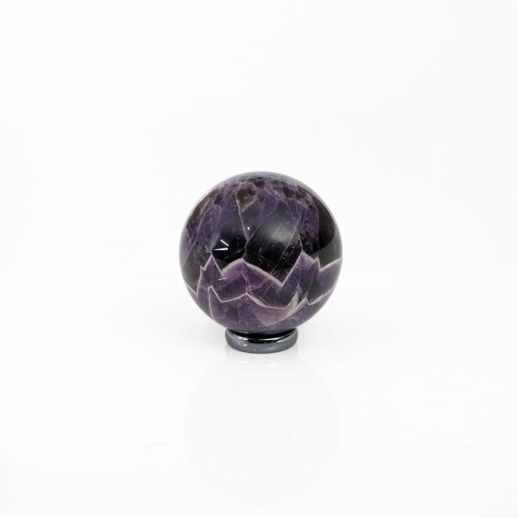 Chevron Amethyst Sphere