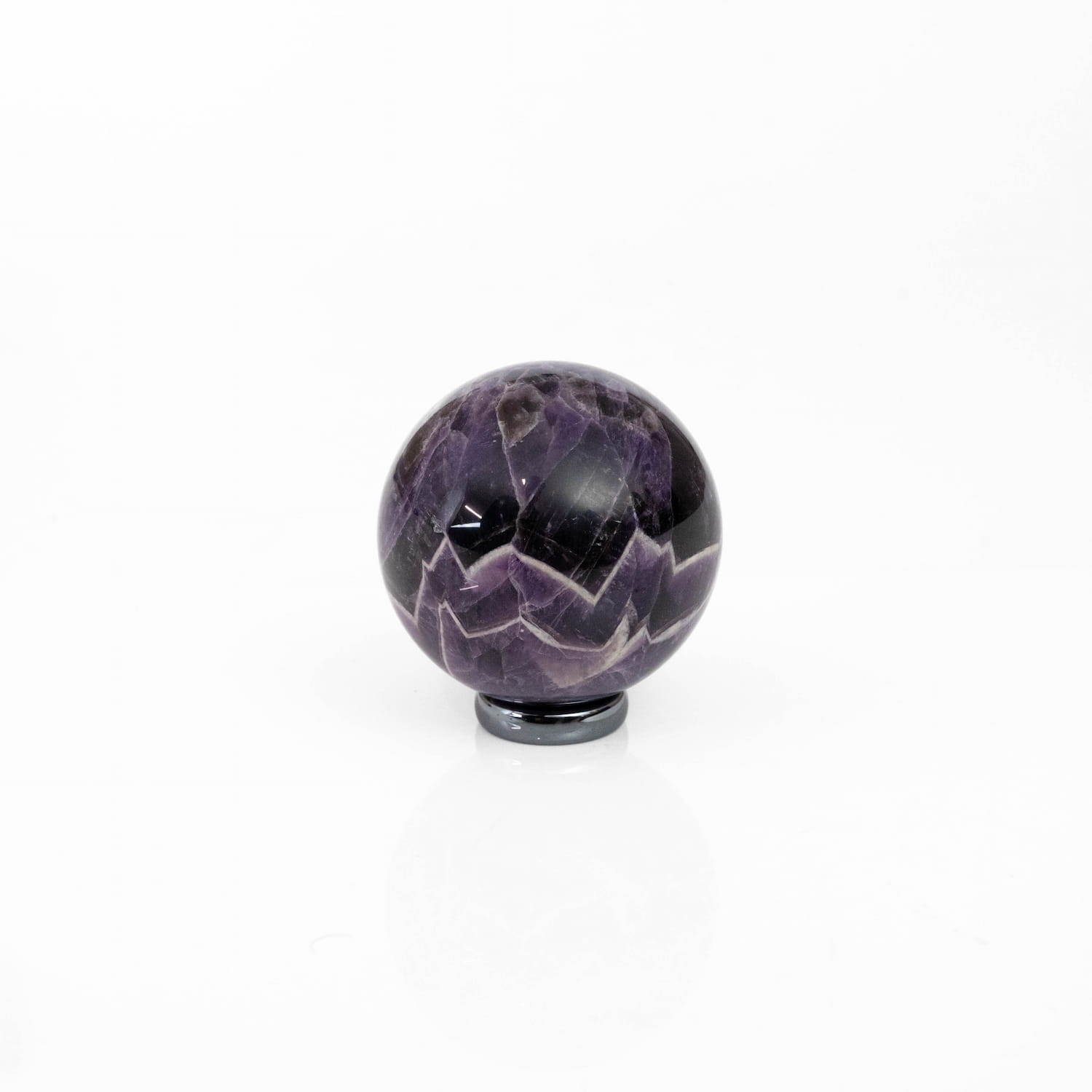 Chevron Amethyst Sphere
