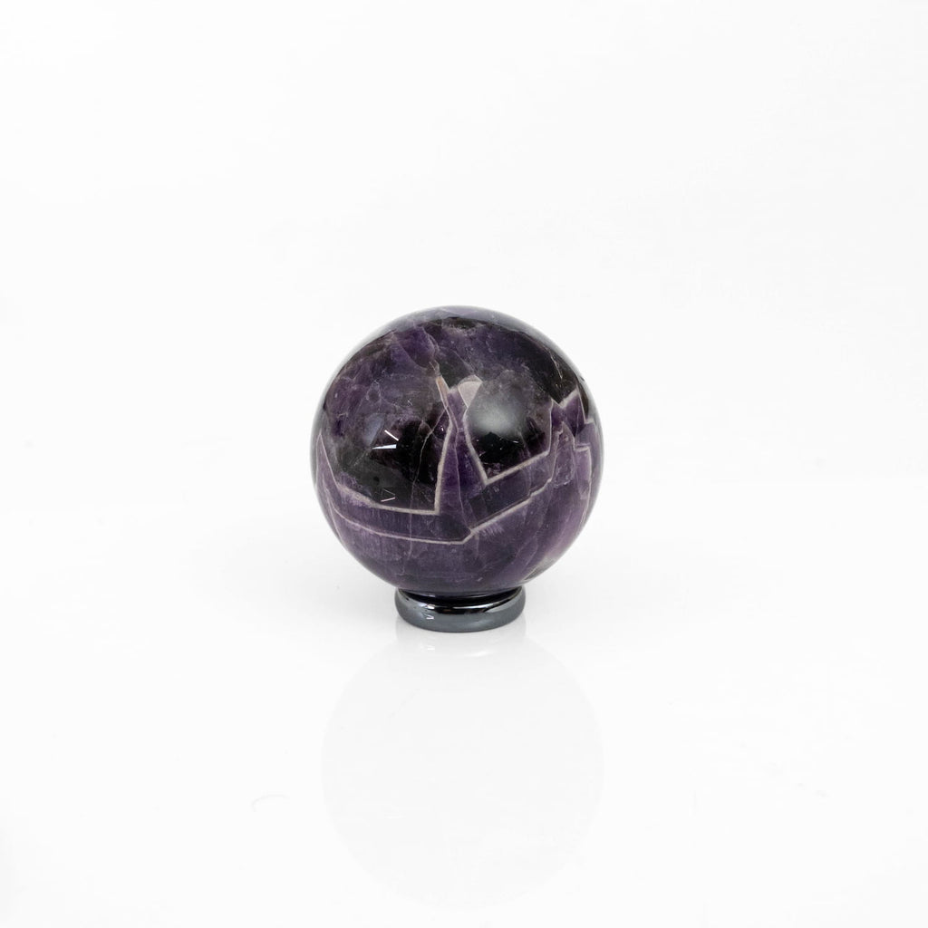 Chevron Amethyst Sphere
