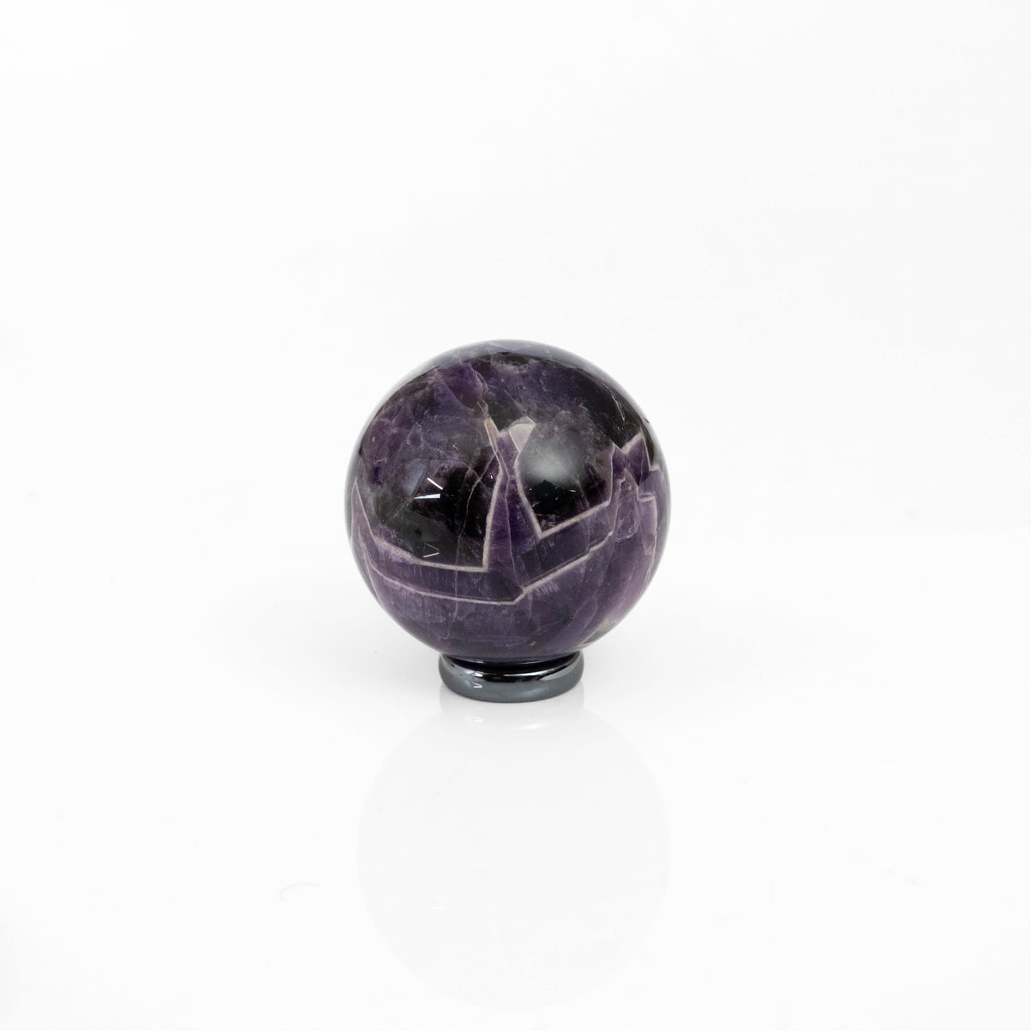 Chevron Amethyst Sphere