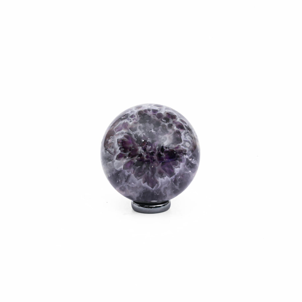 Chevron Amethyst Sphere