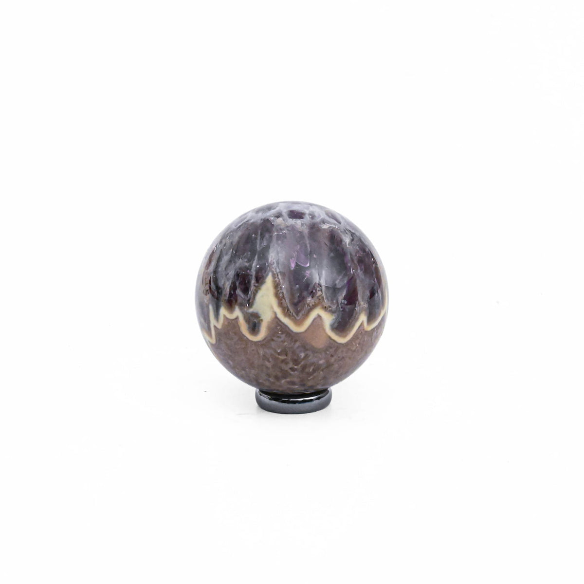 Chevron Amethyst Sphere