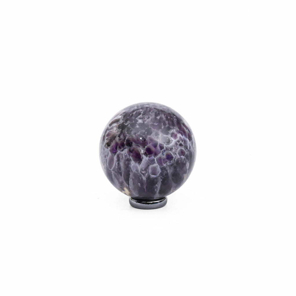 Chevron Amethyst Sphere