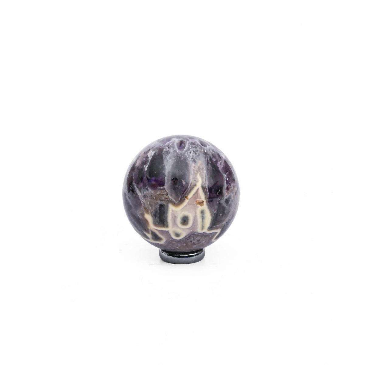 Chevron Amethyst Sphere