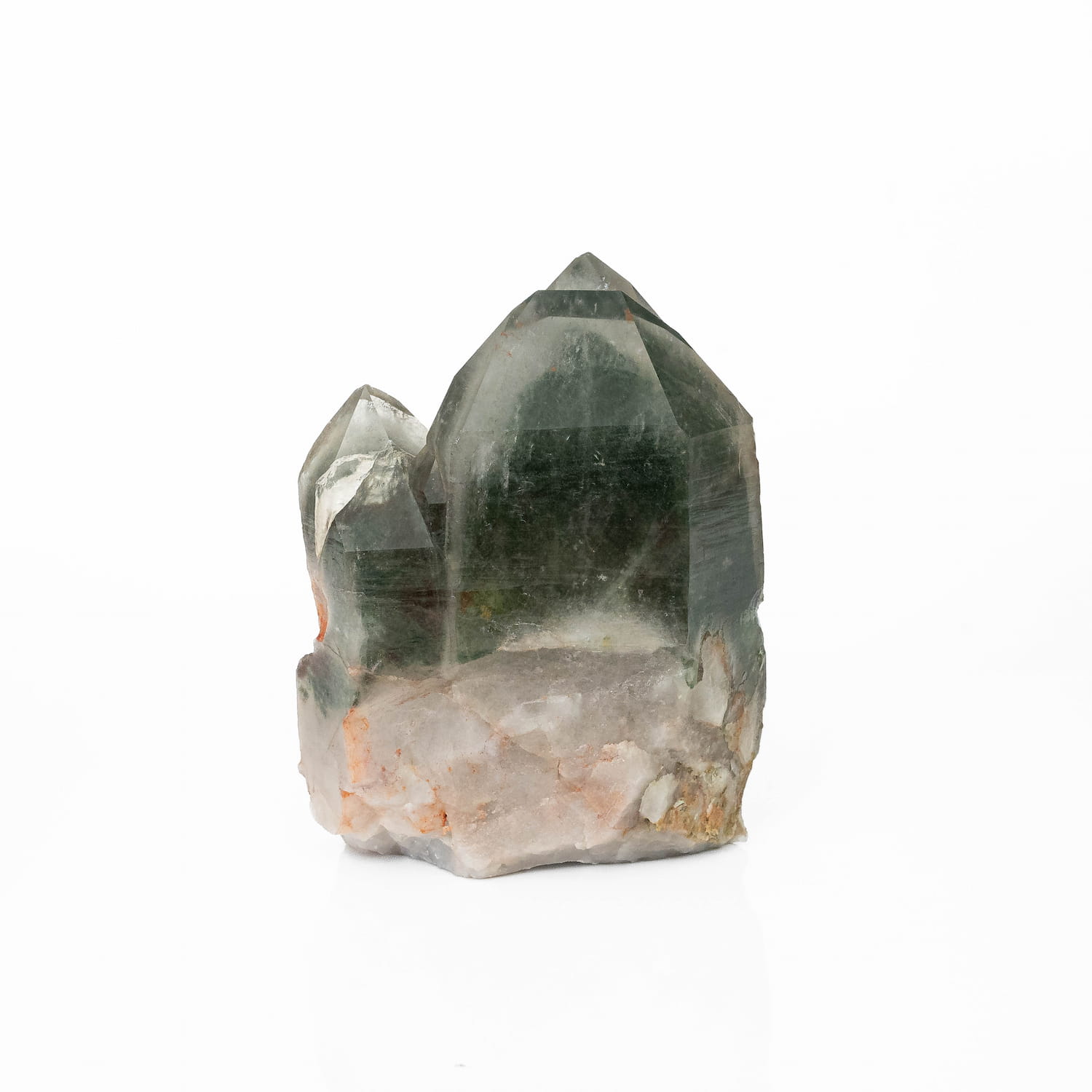 Green Chlorite Phantom Quartz Cluster
