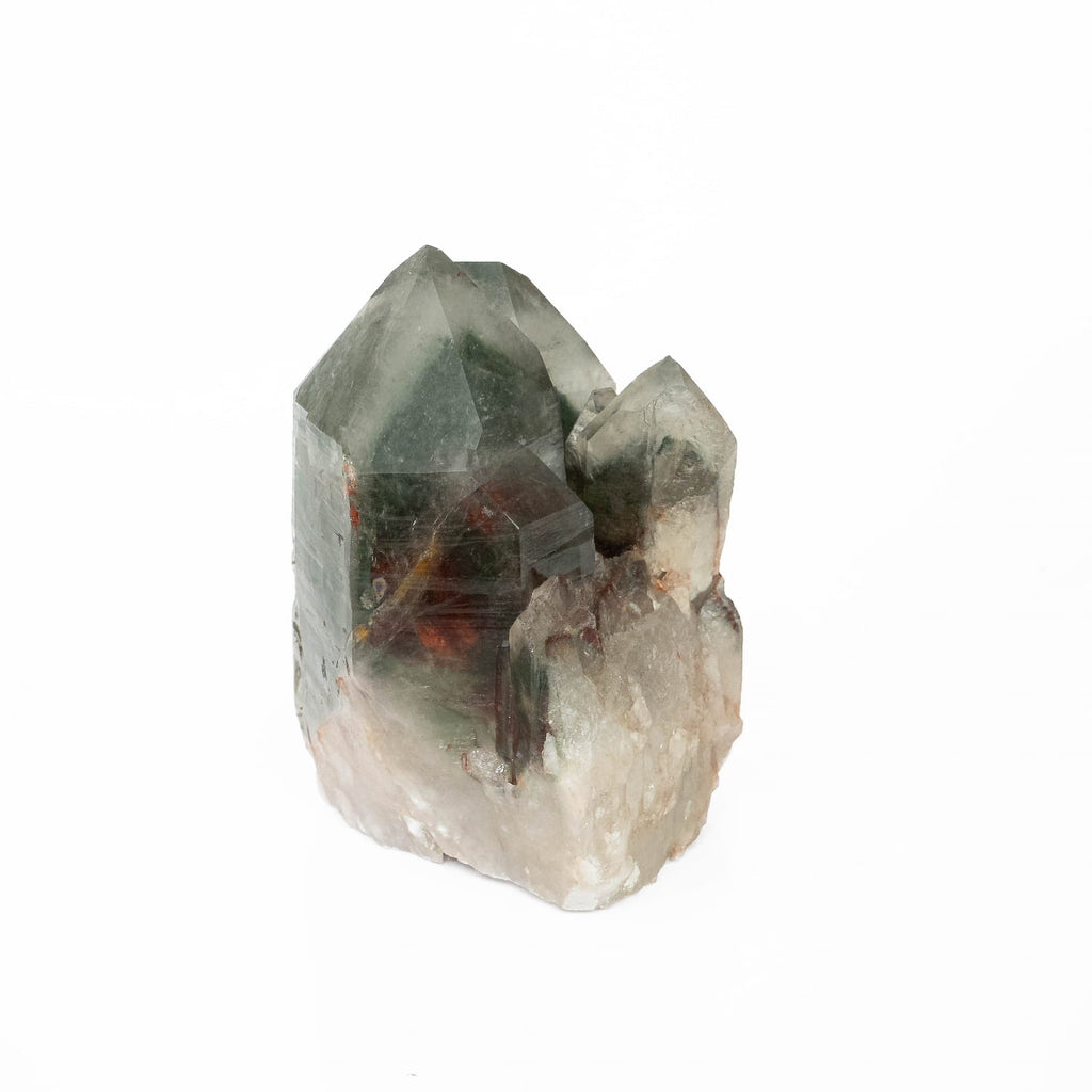 Green Chlorite Phantom Quartz Cluster