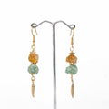 Citrine & Aventurine Earrings