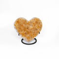Citrine Druze Heart
