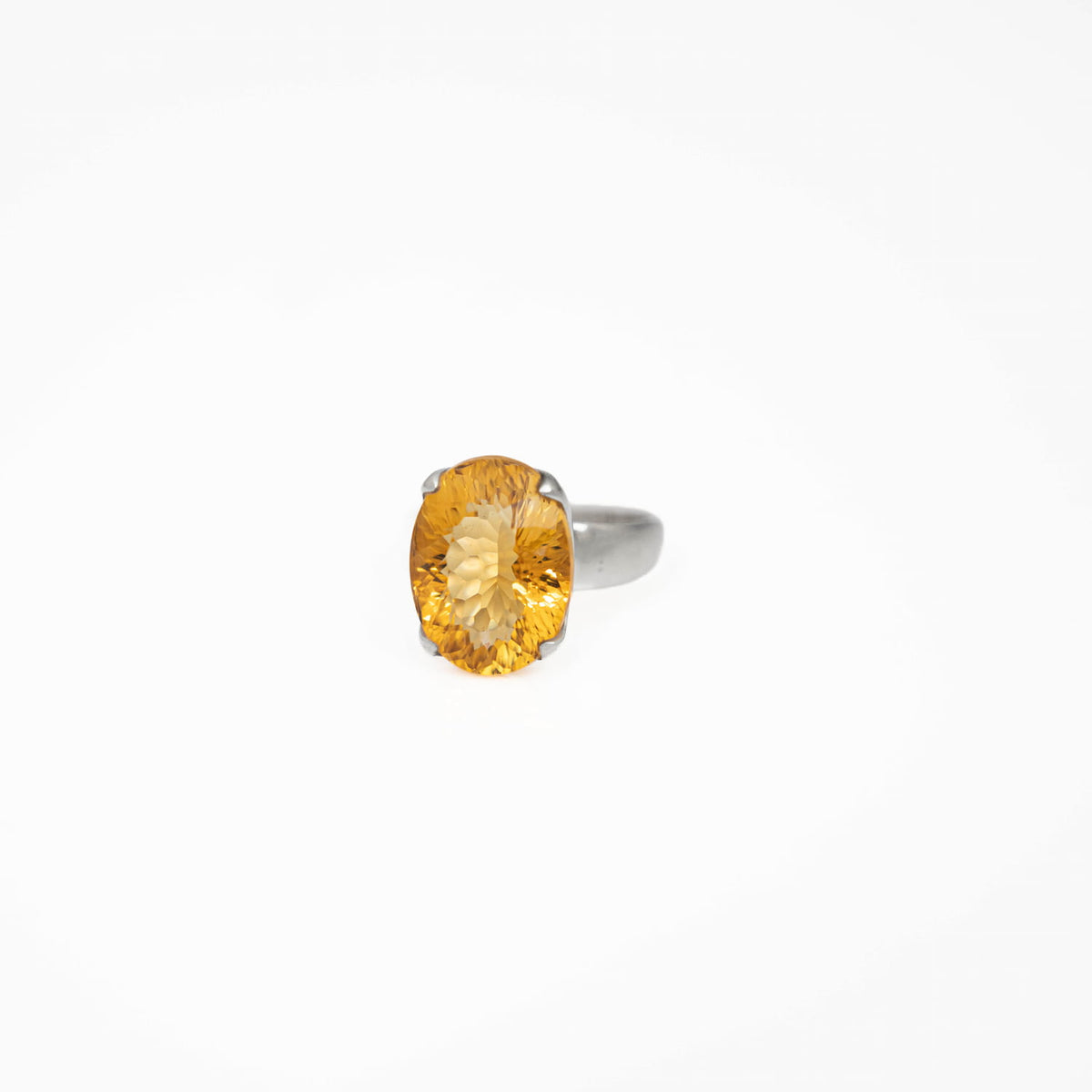 Citrine Silver Ring