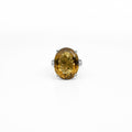 Natural Citrine Silver Ring