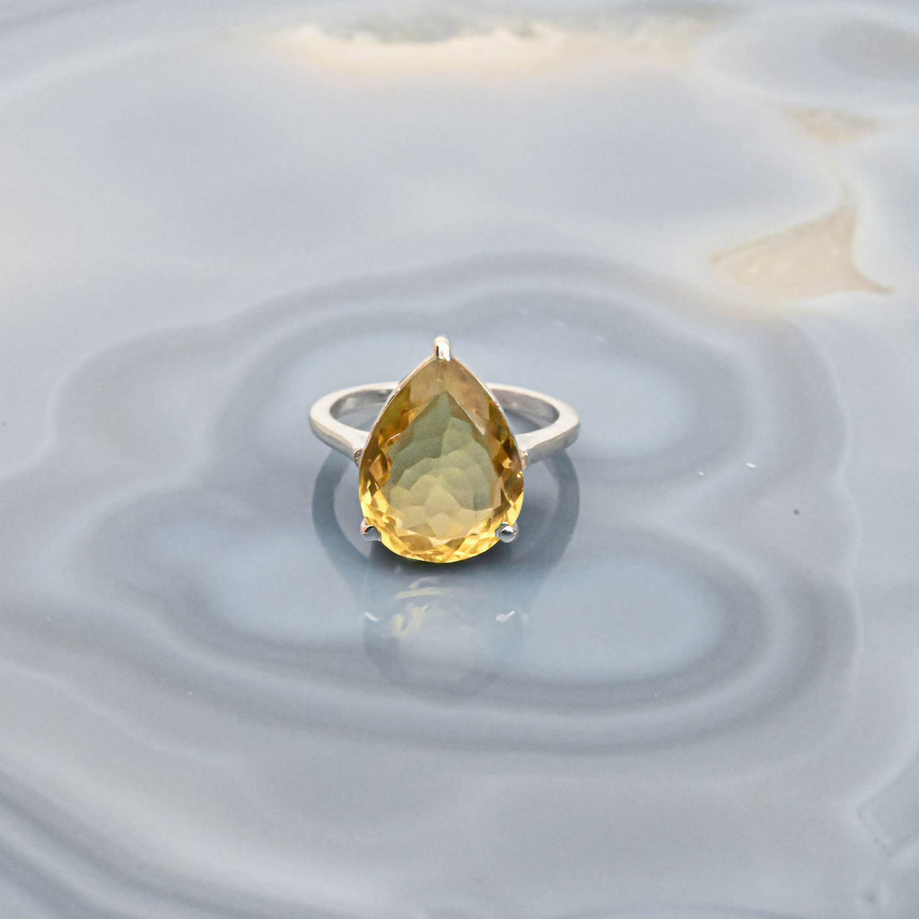 Citrine Silver Ring