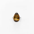 Natural Citrine Silver Ring