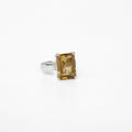 Natural Citrine Silver Ring
