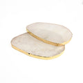 Clear Quartz Coaster Set