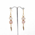 Clear Quartz & Rose Quartz Earrings