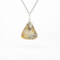 Faceted Dendrite Pendant - Silver