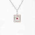 Hematoid Quartz (Fire Quartz) Silver Pendant