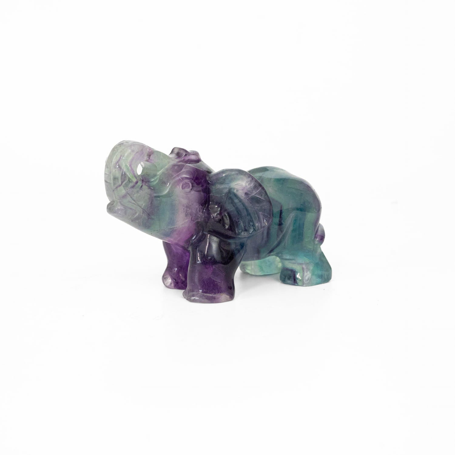 Rainbow Fluorite Elephant