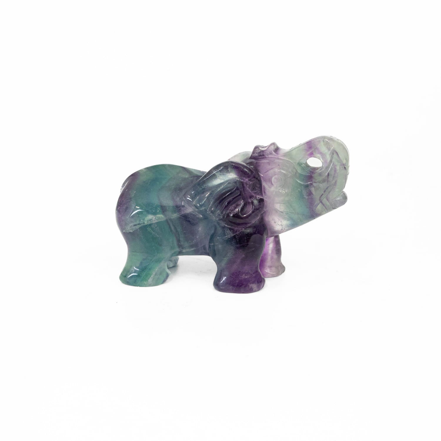 Rainbow Fluorite Elephant