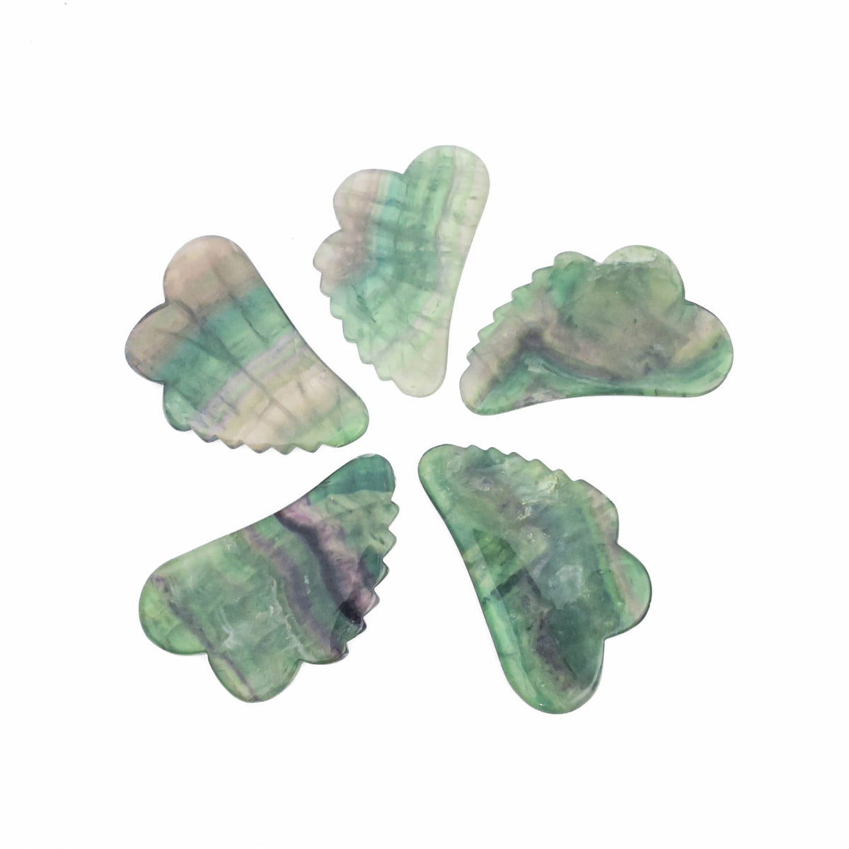 Rainbow Fluorite Guasha