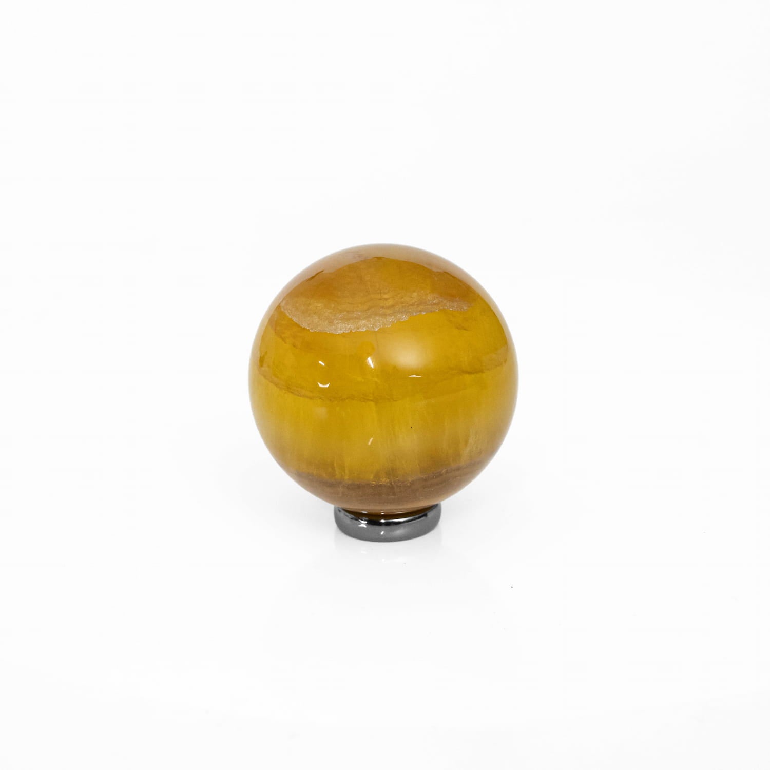 Golden Fluorite Sphere