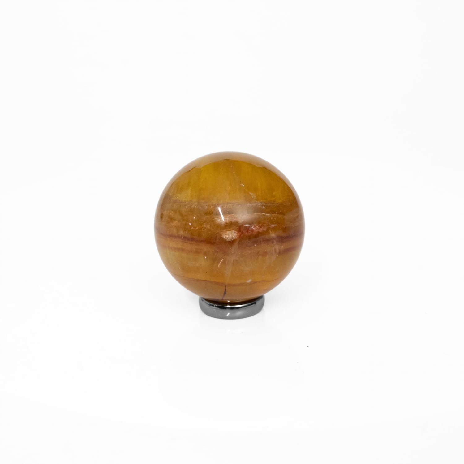 Golden Fluorite Sphere
