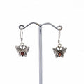 Garnet Silver Earrings