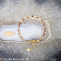 Golden Quartz & Pearl Bracelet- Clasp