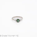 Green Tourmaline Ring - Silver