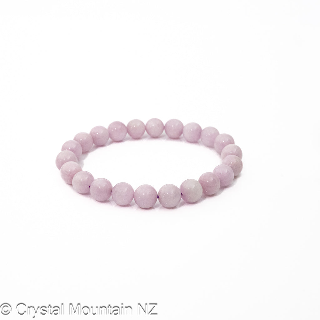 Kunzite Bead Bracelet 8mm