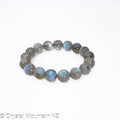 Labradorite Bead Bracelet 12mm
