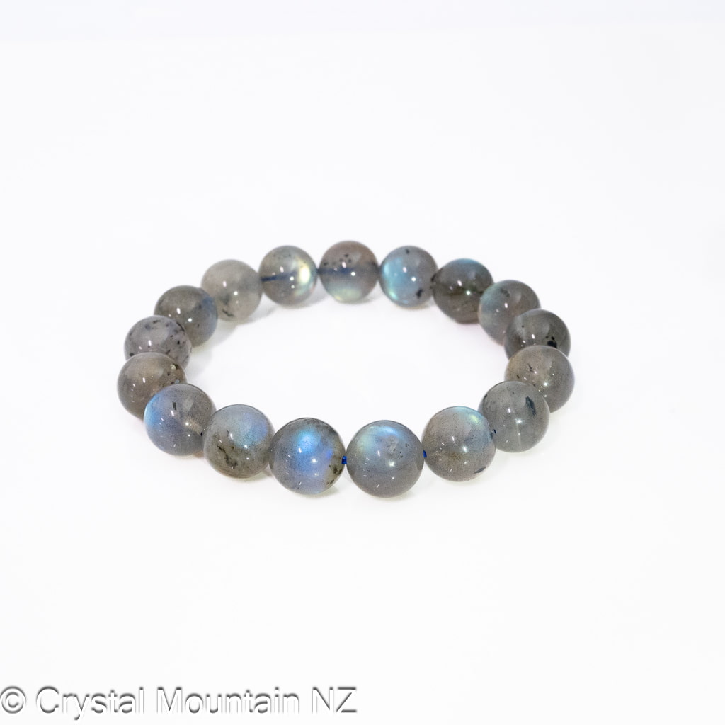 Labradorite Bead Bracelet 12mm