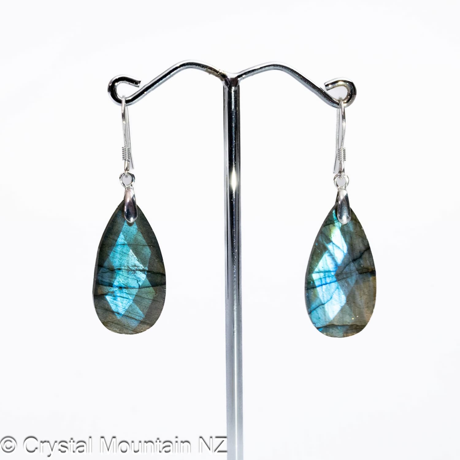 Labradorite Silver Earrings
