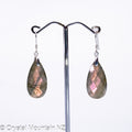 Labradorite Silver Earrings