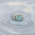 Men's Labradorite Silver Ring