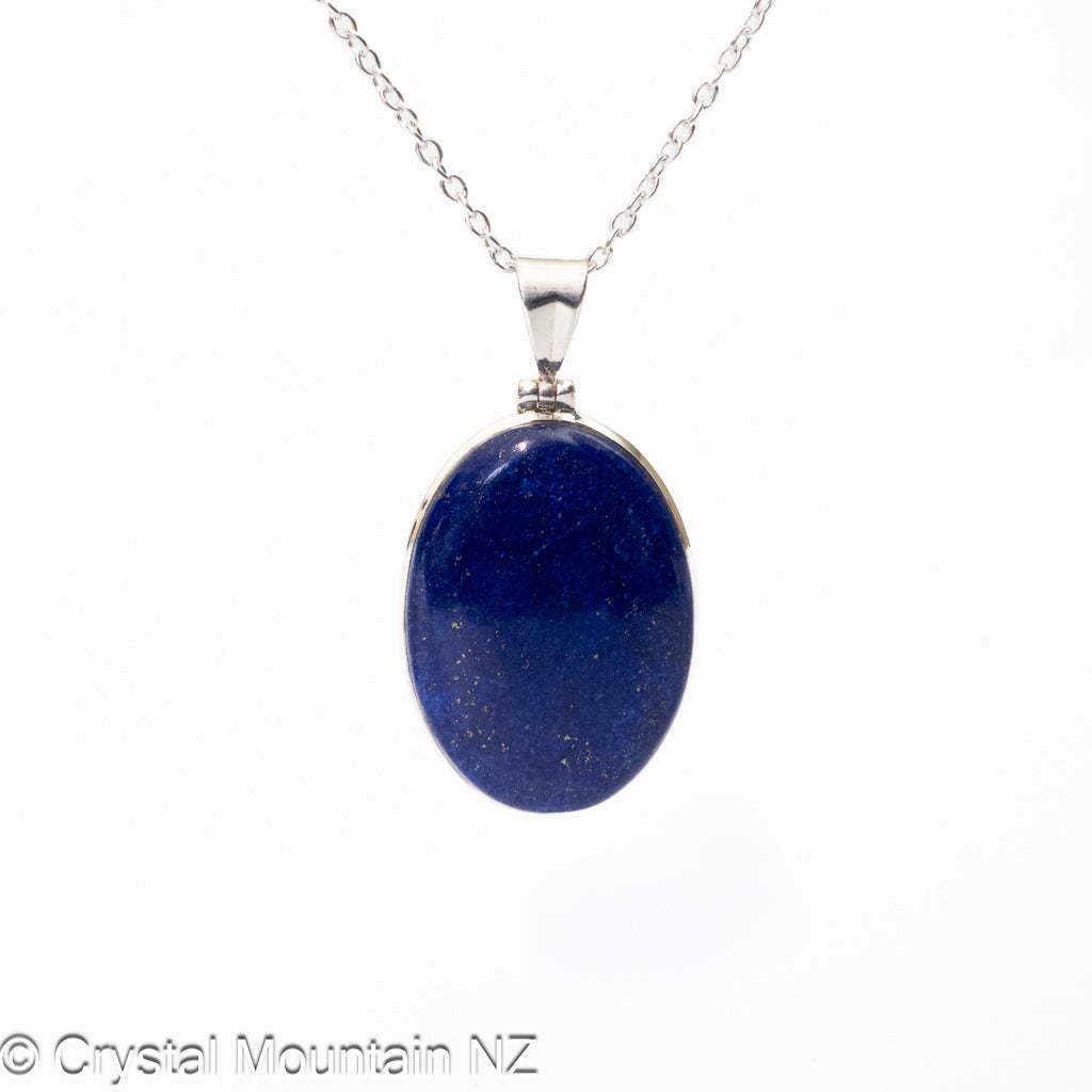 Lapis Lazuli Pendant - Silver
