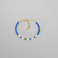 Lapis Lazuli & Pearl Clasp Bracelet