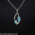 Larimar Pendant - Silver