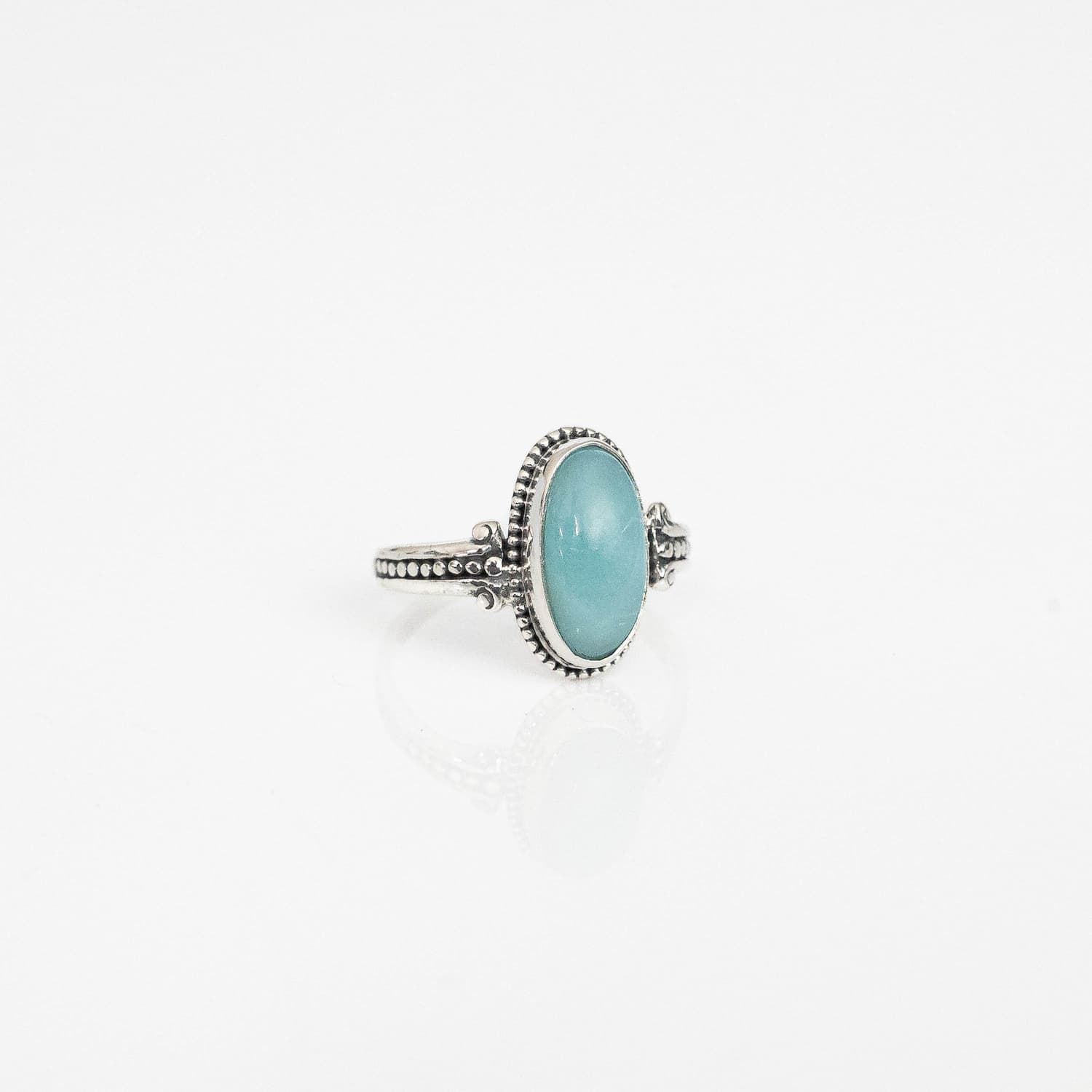 Larimar Silver Ring