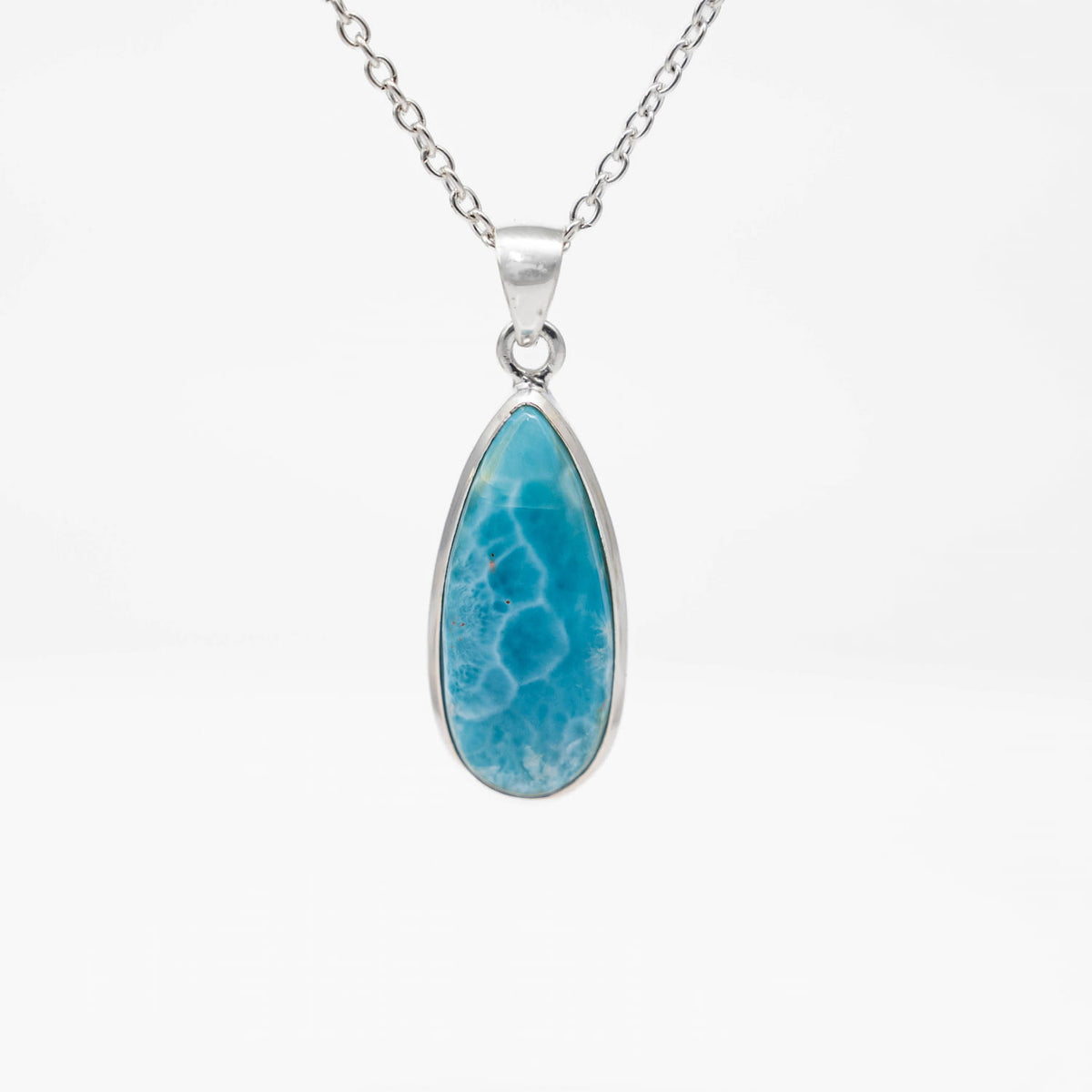 Larimar Silver Pendant