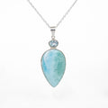 Larimar & Topaz Pendant