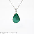 Malachite Pendant - Silver